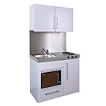 Eyeline Gold Mini Kitchen with Wall Cupboards